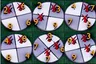 Pick the image where the darts add up to 8