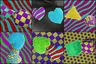 Pick the image of the fuzzy heart and the brick heart