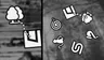 Using the arrows, connect the same two icons with the dotted line as shown on the left