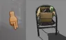 Use the arrows to rotate the object to face in the direction of the hand